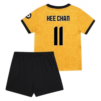 Billige Fotballdrakt Wolves Hee-chan Hwang #11 Replika Hjemmedraktsett Barn 2025-26 Kortermet (med bukser)